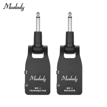 

Muslady 2.4G Wireless Guitar System Transmitter & Receiver USB Rechargeable 30M Transmission Range for Electric Guitar Bass Hot!