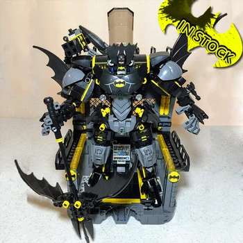 

Bat Mech Batman 1181Pcs Building Blocks batcave 7143 70901 Bricks Building Toys DC MOVIES 7144 The Ultimate Batmobile