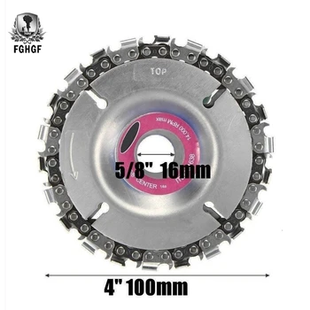 

Grinder 4 Inch 22 Tooth Angle Electric Circular Disc Chain Saw Blade Abrasive Cut Wood Cutting Woodworking Power Tool Accessory