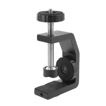 

Universal C-style Camera Screw Clamp with 360 Degree Mini Ball Head 1/4" Screw for Flash Speedlite Accessories