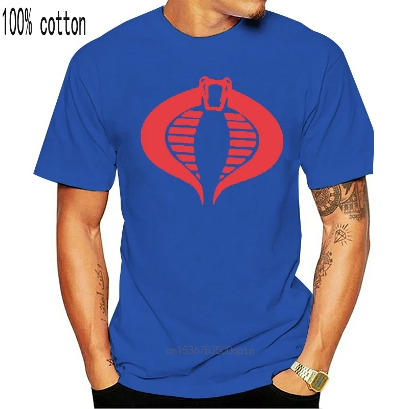 Gi Joe Cobras T-Shirt Blu Serigrafia Di Alta Qualità S-3Xl