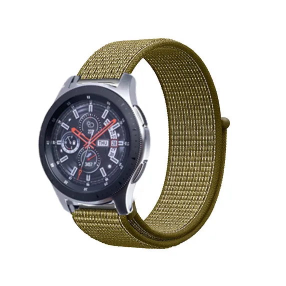 olive green Переключатель, нейлоновый ремешок для наручных часов Xiaomi huami amazfit bip huawei часы GT 20/22 мм, ремешок для samsung Шестерни S3/S2 galaxy Watch active2 42 мм 46 мм - Цвет ремешка: olive green