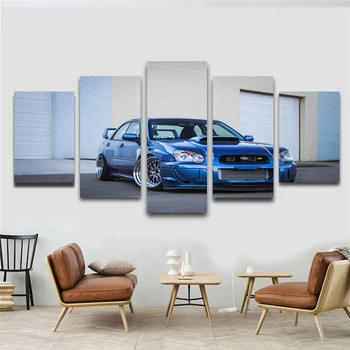 

5Panel HD Print Car sports car on Canvas Art Modular Wall Painting Living Room Sofa Cuadros Decoracion