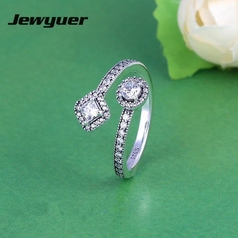 New Spring collection Abstract Elegance wedding rings For Women 925 sterling silver jewelry ring anillos European Style RIP0118