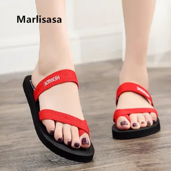 

Marlisasa Women Cute Sweet Light Weight Red Flip Flops Female Cool Comfortable Home & Beach Flip Flops Chanclas De Mujer F5477
