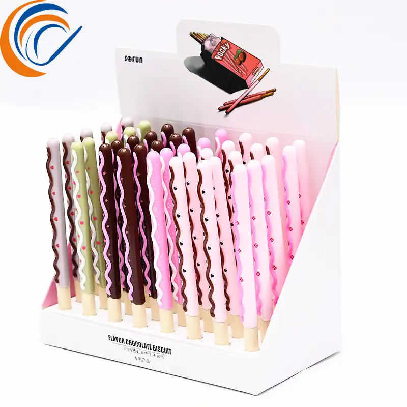 猫足チョコレートビスケットペンあたり40個セットプラスチックペンかわいい文房具ギフト子供のための卸売スイカペン Aliexpress