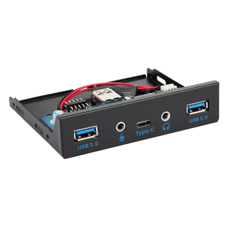 USB 5.25 Hub Painel Frontal de Áudio