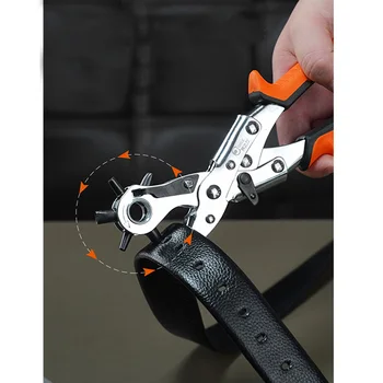 

Household Leather Punchers Belt Hole Puncher Tools Hand Pliers Belt Watchband Punchers DIY Craft Hand Tools Leather Tool