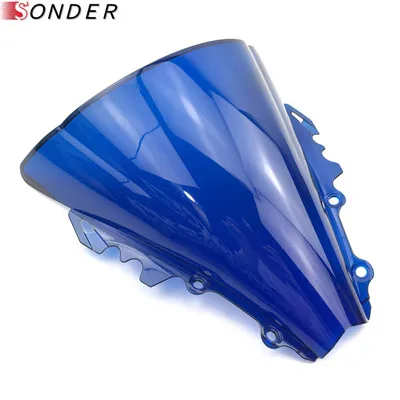 Blue Wind Screen Windshield For Yamaha YZF600 YZF 600 R6 2006 2007 Motorcycles WindScreen YZF-R6 06 07 Double Bubble - Цвет: Blue