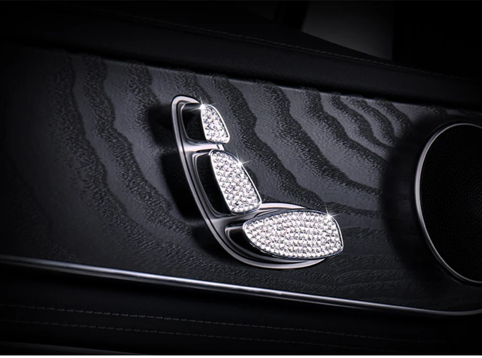 Для- mercedes benz class C w205 amg c63 glc x253 c253 coupe Кнопка сиденья отделка полосы аксессуары из цинкового сплава