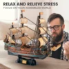 CubicFun 3D Puzzle The San Felipe Ship Model Kits 25.6" Sailboat 248 Pcs Stress Relief Home Decoration Gift for Adults Kids 4