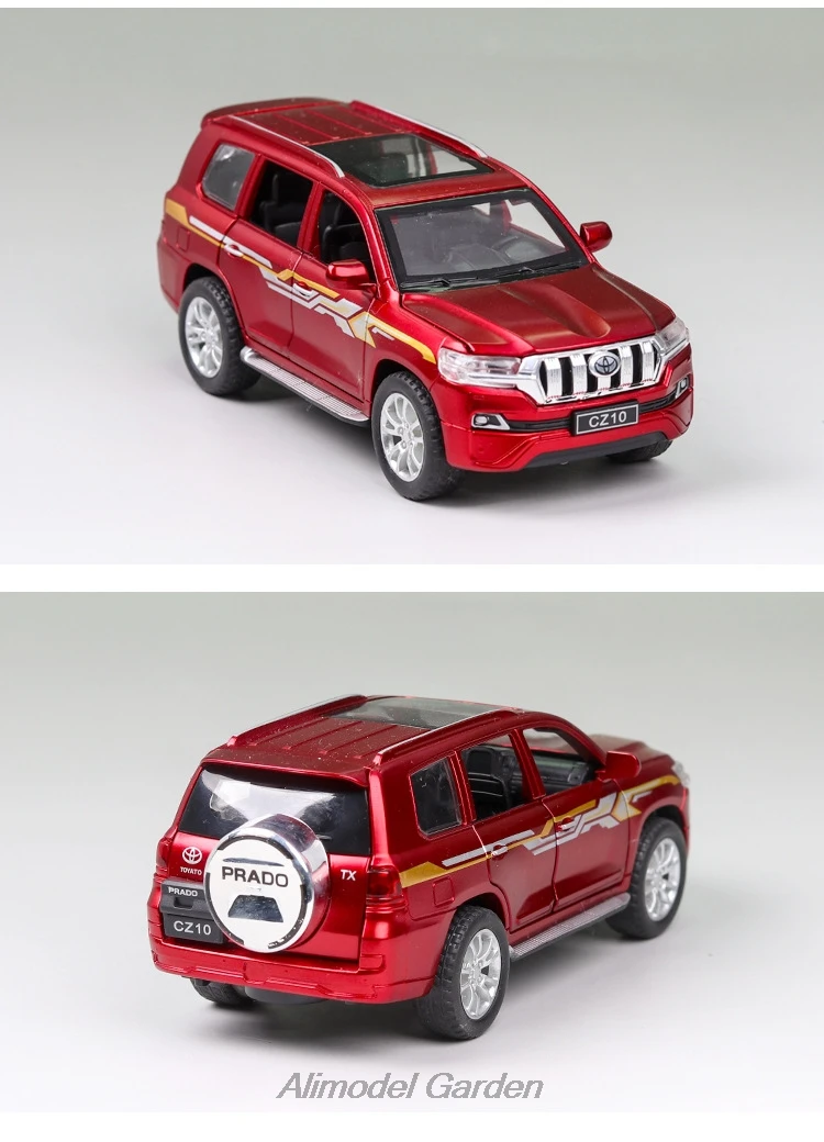 1/32 Toyota PRADO SUV Diecasts& Toy Vehicles модель автомобиля со звуком и светильник коллекция автомобиля игрушки для мальчика Детский подарок на день рождения