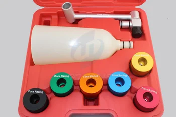 

8PCS Universal Oil Filling System Set with 2 Liter Oil Funnel Aluminum Material