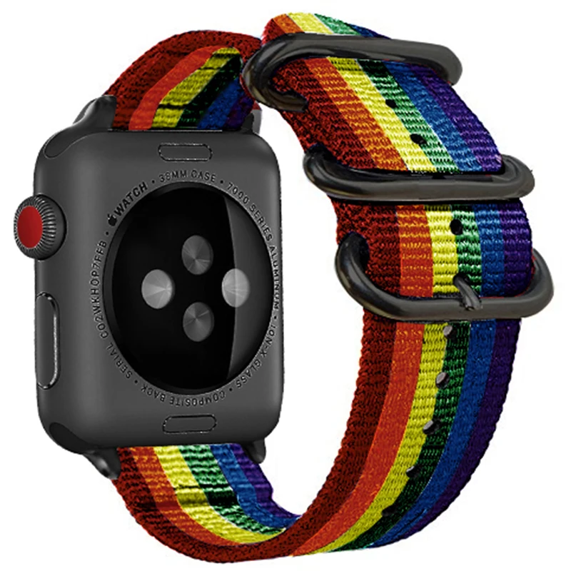 Eastar Лидер продаж, нейлоновый ремешок для наручных часов Apple Watch, версии 4/3/2/1, спортивный кожаный браслет, 42 мм, 38 мм, ремешок для наручных часов iwatch, 5 группа