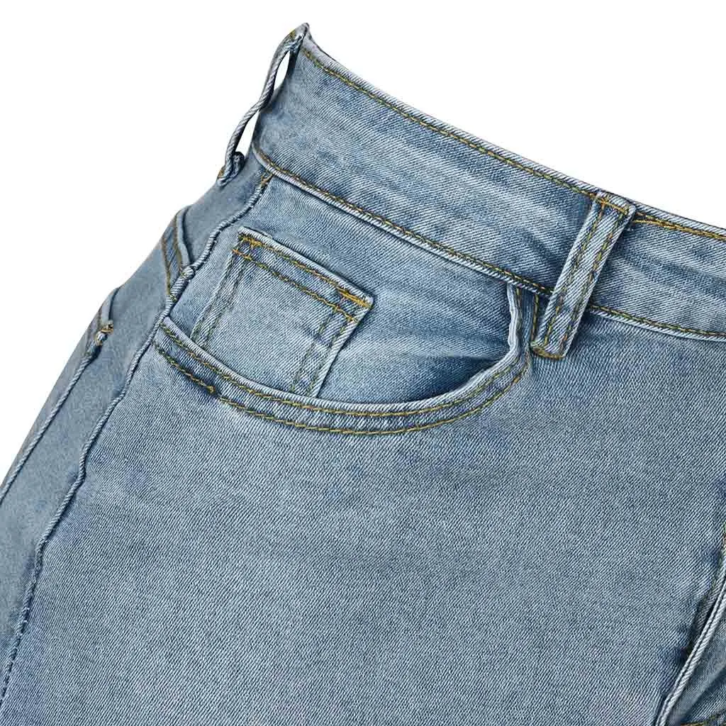 Женские Модные прочные юбки с высокой талией mujer moda, элегантные цветные джинсовые юбки средней длины с карманами# G3