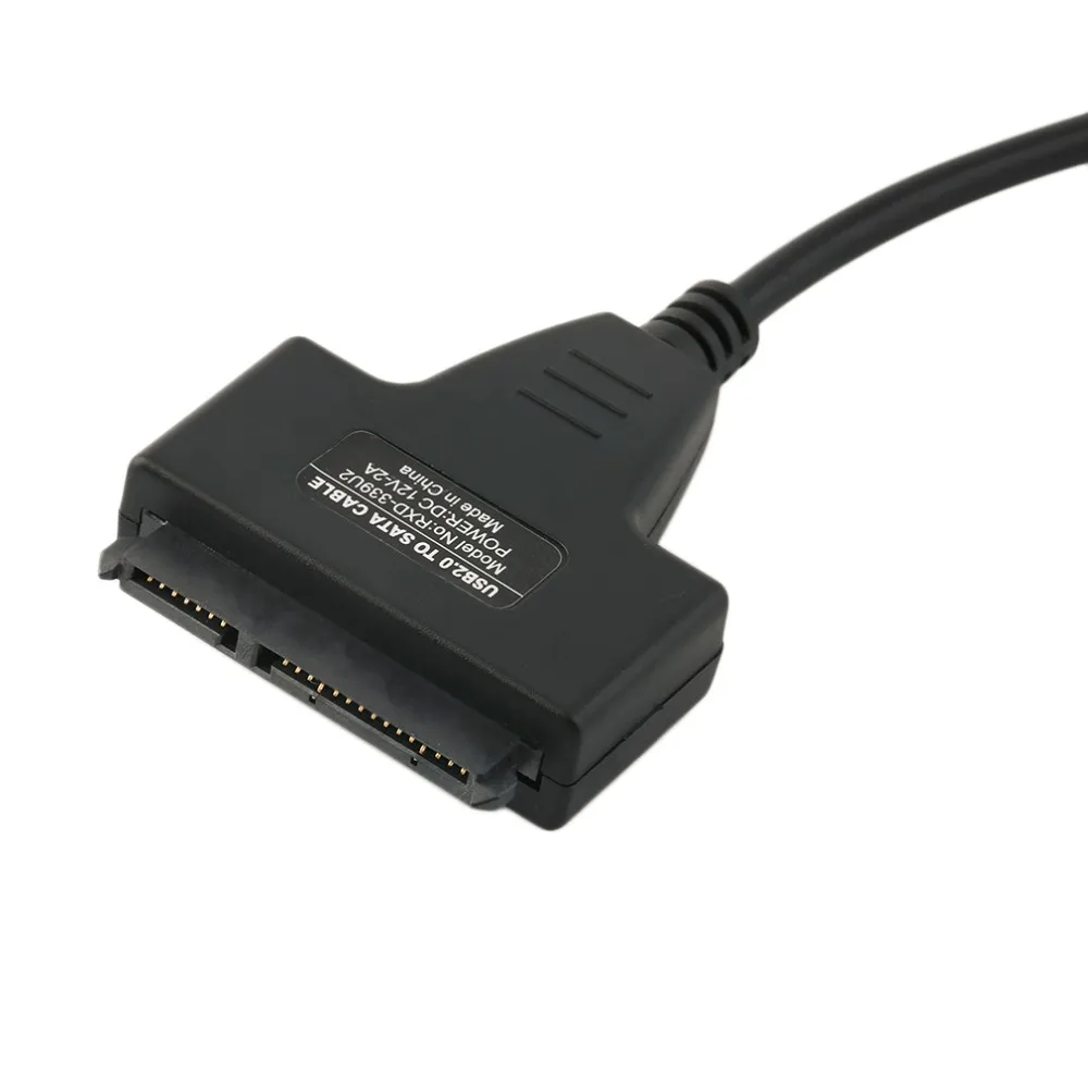Портативный размер двойной USB для SATA линии USB2.0 данных и кабель питания адаптер