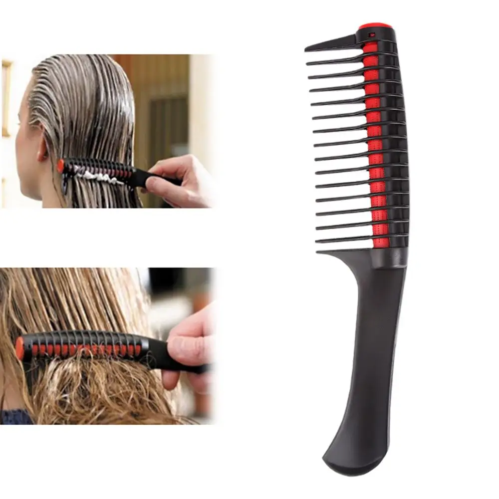 Профессиональная расческа для волос с широкими зубами, Антистатические инструменты для окрашивания волос, парикмахерская расческа для распутывания волос, аксессуары для укладки волос