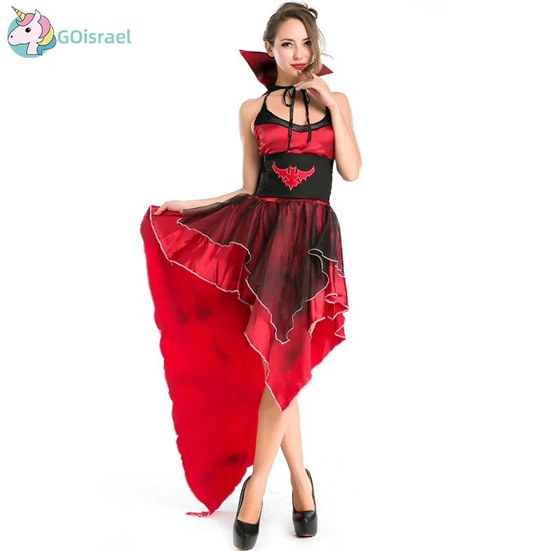 

Female vampire cosplay Halloween cosplay costume Exported European code stage costume queen festival party