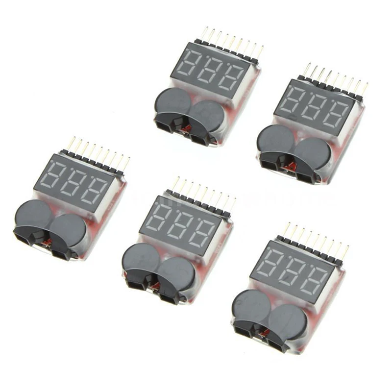 GTBL 5X 1-8S индикатор RC Lipo батарея тестер низкого напряжения Звуковой сигнал