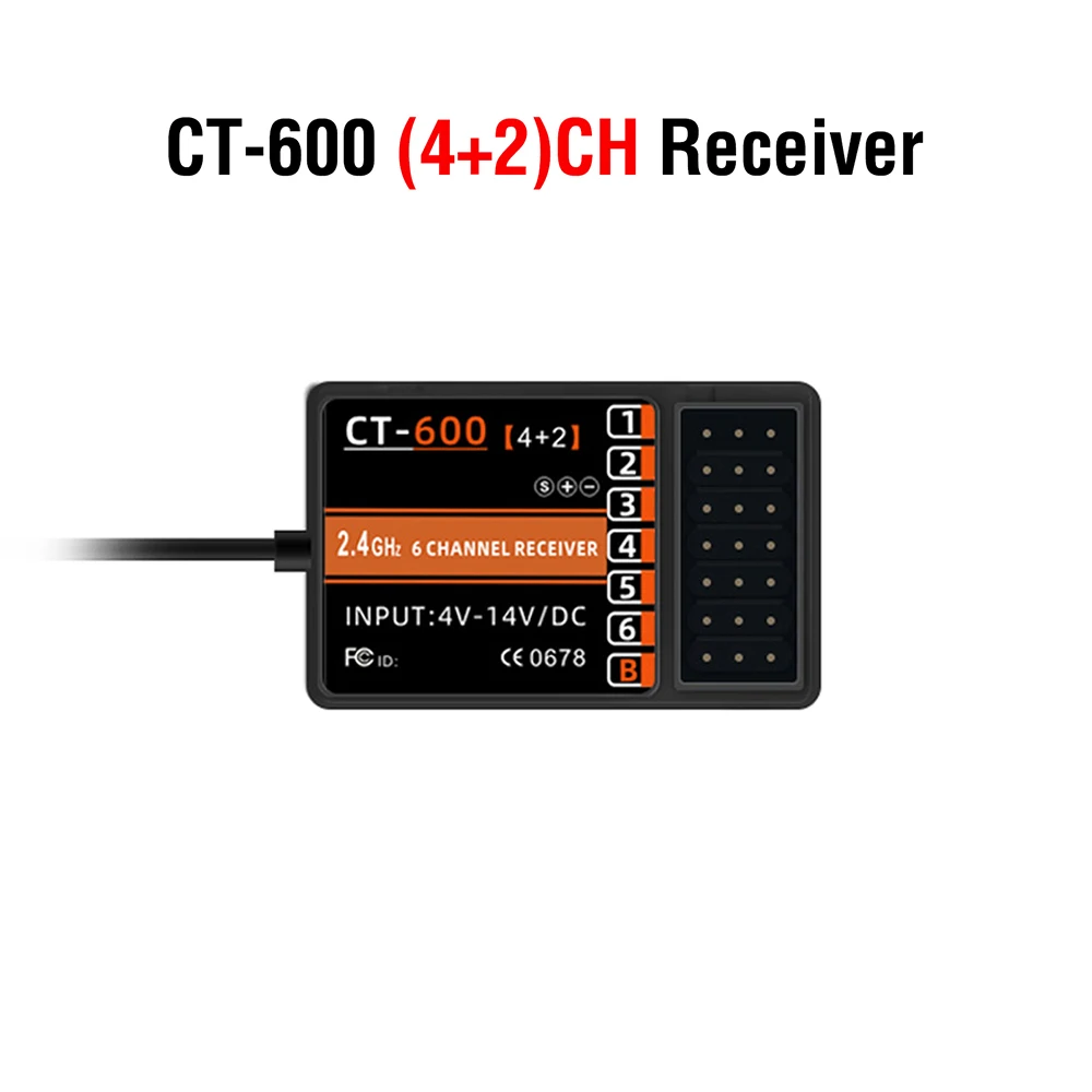 Havcybin HOTRC CT-600 RC Transmitter and Receiver 6 Channel 24ghz Hand Controlle