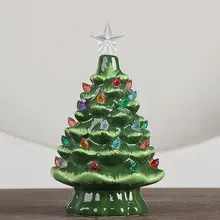 Керамический светильник для рождественской елки, украшение для рождественской елки, Настольный светильник для дома, офиса, фестиваля, украшение для стола, подарок для друга
