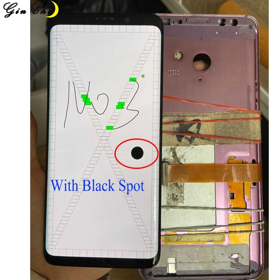 

AMOLED For Samsung S9 LCD Display Touch G960 G965 LCD Display For Samsung S9 Plus Dead pixels Lcd Display +Touch Screen Digitize