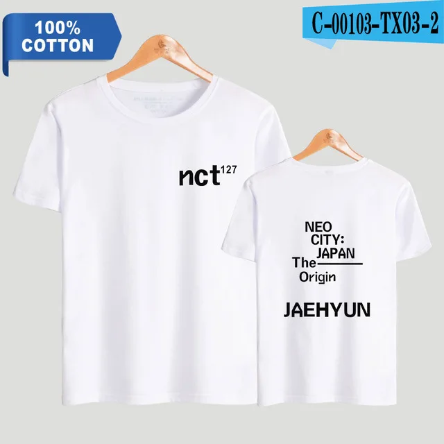 Хлопок NCT 127 футболка женская/Мужская Унисекс с коротким рукавом Повседневная футболка Harajuku футболка одежда XXS-4XL - Цвет: 12
