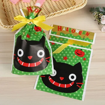 

50 Pcs Halloween Candy Plastic Bags Storage Pouches for Kids Candy Containers