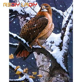 

DIY Diamond Painting Snow Eagle Full Round Diamond Embroidery Bead Cross Stitch Crystal Mosaic Pattern Diamond Dot Arts & Crafts