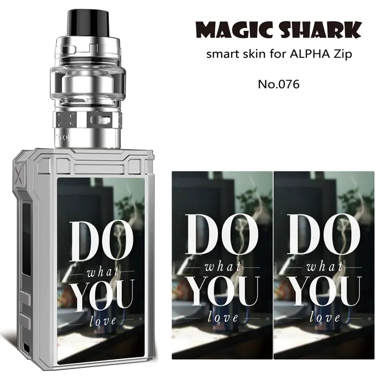 Magic Shark Me+ You Dream on Dreamer Do What You Love, ПВХ чехол, кожная пленка, наклейка для Vape, для Voopoo Alpha, на молнии