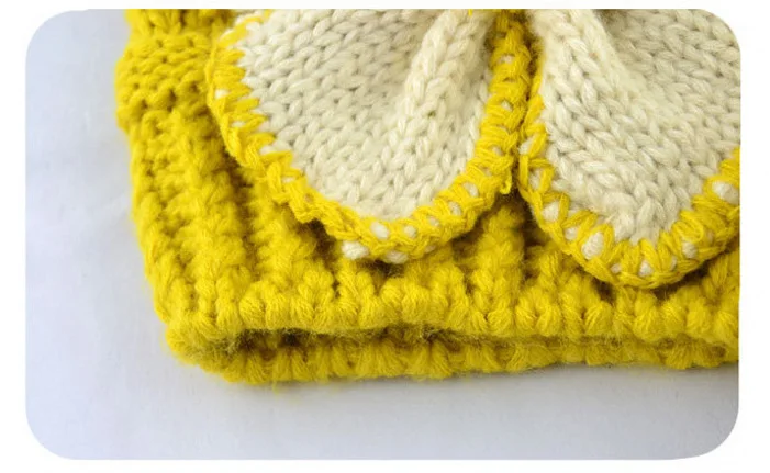 Winter hat female cute ear hat four-leaf grass winter wool hat knitted hat Korean version of autumn and winter