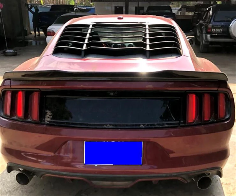 Спойлер из углеволокна крылья Мустанг багажник хвост 15 16 17 18 для Ford Mustang ABS Материал V8 V6 Coupe автомобильный спойлер стиль