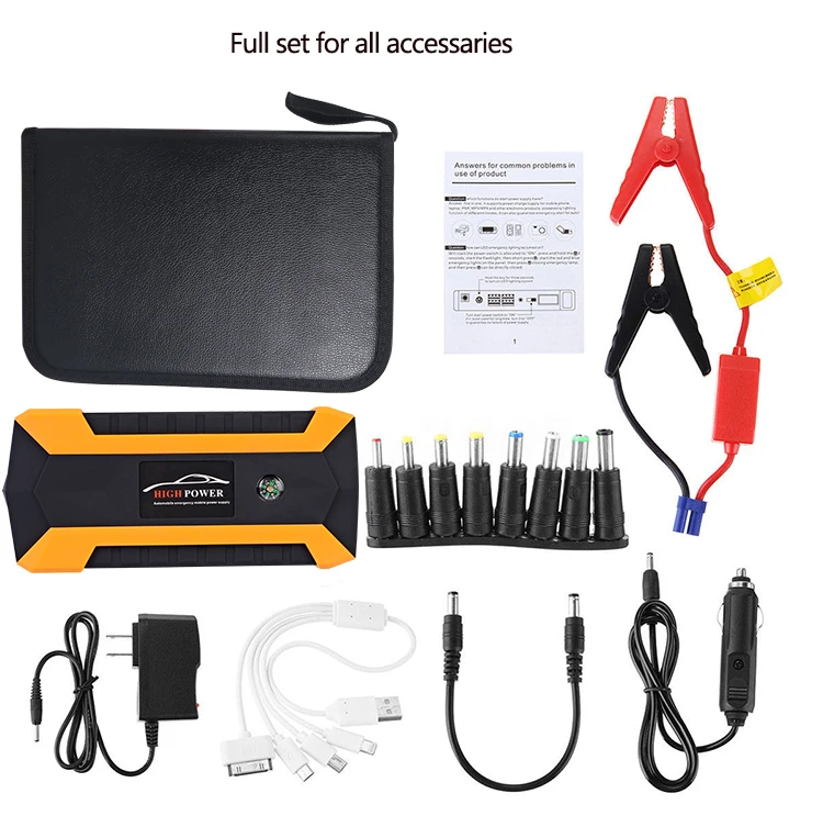 600A 82800mAH Starting Device Power Bank Jump Starter Car Battery Booster Emergency tool 12v Multifunction Battery Booster