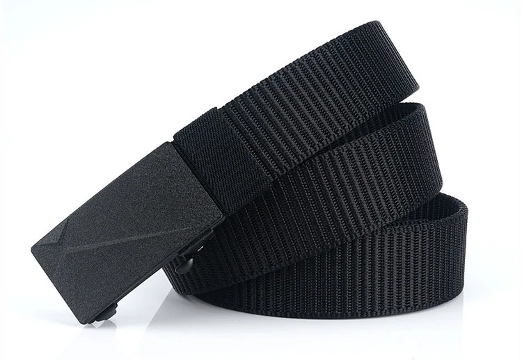 SupSindy Man's Canvas Belt Nylon Metal Automatic buckle Army military tactical belts for Men luxury jeans Waistbrand Male strap