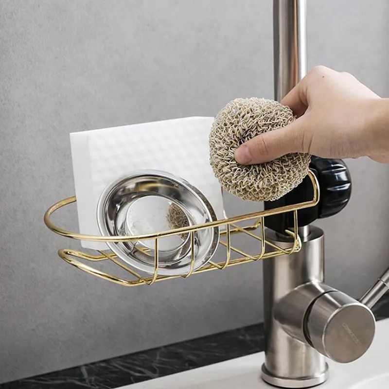 

High Quality Stainless Steel Hot Sink Hanging Storage Racks Holder Household Kitchen Storage Organization Storage Racks