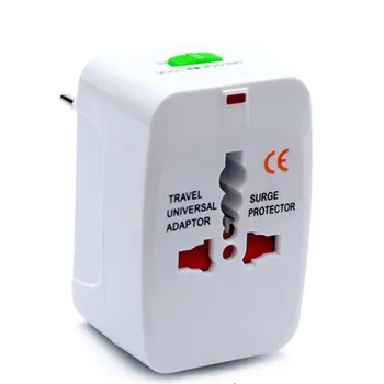 

Conversion Socket Plug Converter Aluminum Iron Bare Metal White Travel Multi-function Plug Converter