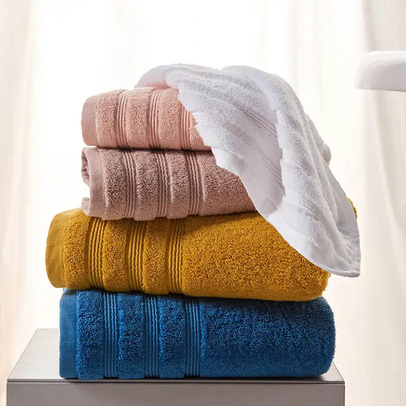 Egyptian Cotton Towels For Adults Towel Set Soft Bath Solid Color Face Towel Bathroom Shower Bath Towel 80X160cm 5