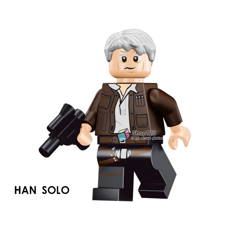 50 шт./лот та же коллекция понг Krell Jedi Master Hera Leia Han Solo Darth Vader комплект Fisto строительные блоки игрушки - Цвет: Небесно-голубой