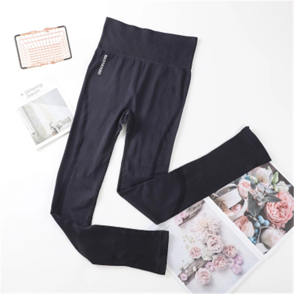 

Sports Leggings Women Yoga Pants Peach Hip Free Size Solid Gym Leggings Female Running Wear Indoor Workout Sportswear Breathable