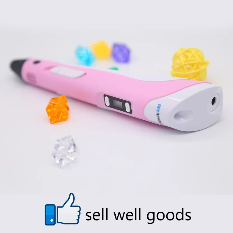 myriwell 3D pen rp100b include safety 20colors 200m 1.75mm PLA Filament The best birthday gift / Christmas presents for children