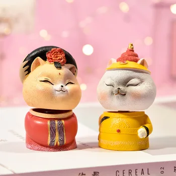 

Desktop Car Ornament Nodding Shaking Head Cat Toy Home Car Dashboard Decoration Bobble-head Puppy Doll Toys Gift Home Room