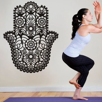 

Yoga Club Wall Sticker Decal Hand Body-building Posters Vinyl Wall Decals Home Decoration Decor Mural Yoga Sticker