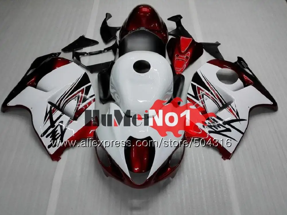 Hayabusa For SUZUKI GSXR 1300 2002 2003 2004 2005 2006 2007 28MC.208 GSXR-1300 GSXR1300 96 02 03 04 05 06 07 Light green Fairing - Цвет: No. 23 Red white