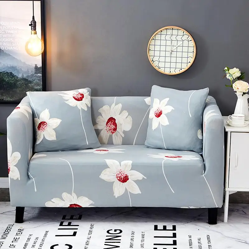 Полиэфирный Мягкий спандекс эластичный диван крышка дивана чехол стильный элегантный цветочный принт мебель протектор чехол домашний декор - Цвет: Color 2
