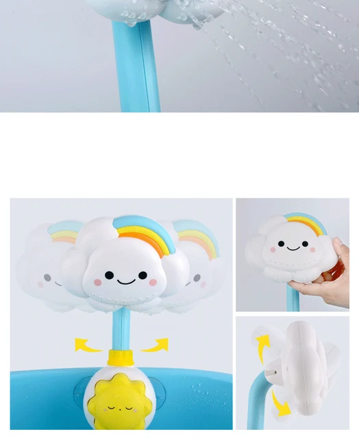 Monbebe Cloud and Rainbow Showerhead Toy 