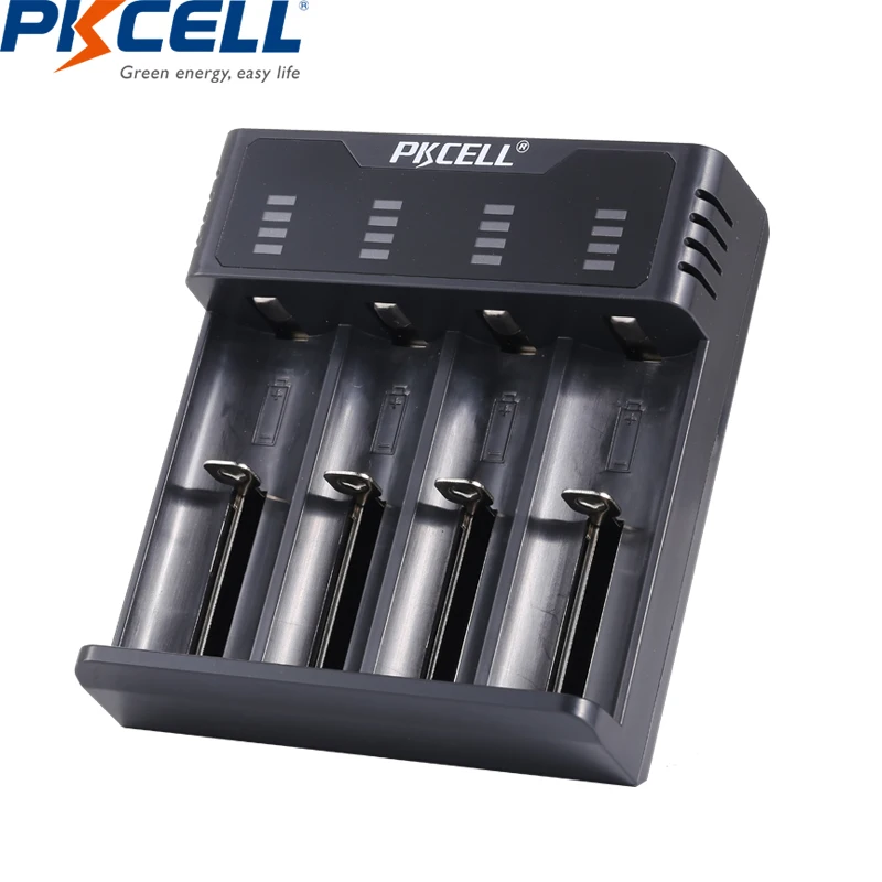 Умное зарядное устройство PKCELL для аккумуляторов 1 2 в 3 7 AA/AAA 18650 NIMH/NICD индикаторы