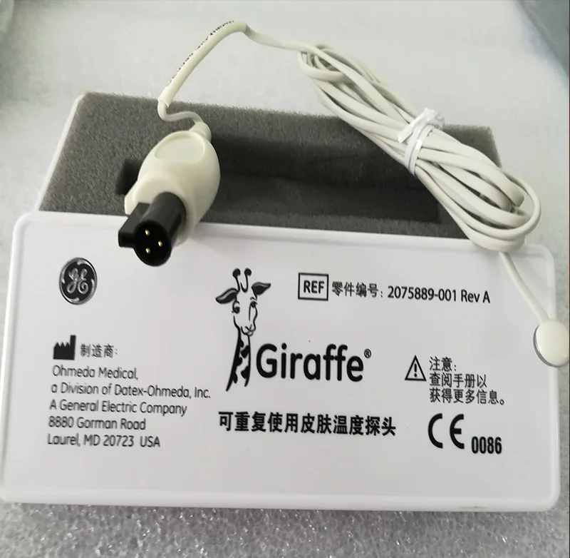 Original GE ยีราฟ Reusable อุณหภูมิ Probes REF2075796 001เคส