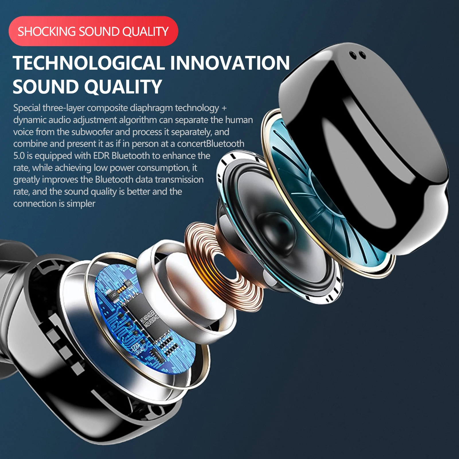 Fones de Ouvido Carregamento sem Fio Estéreo à Prova Fones com Microfone Bluetooth Caixa Fones 9d Esportes Dwaterproof Água Duplo Tws 5.1 10000mah 16 High Quality Eletrônicos
