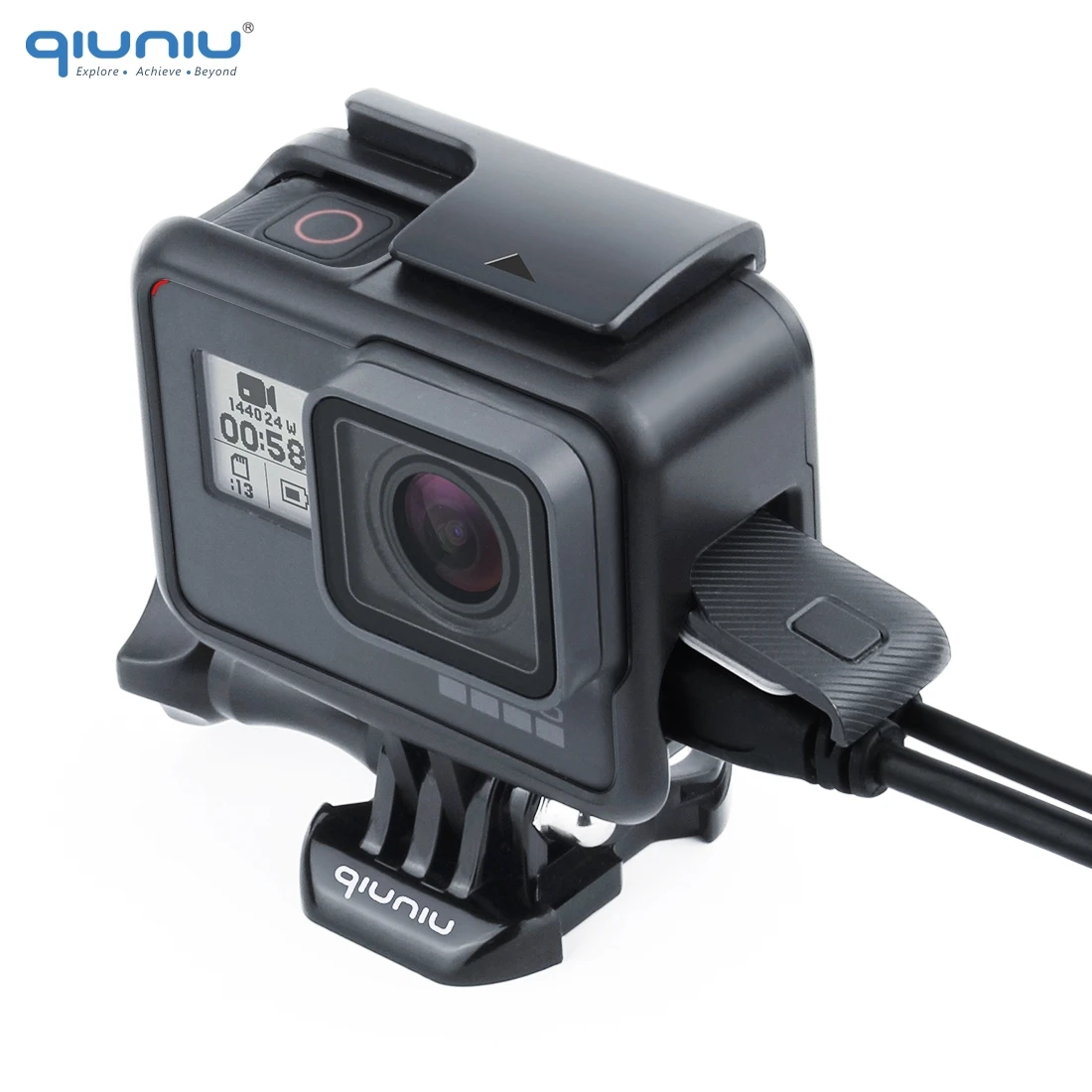 QIUNIU Durable Protective Housing Case for Action Cameras - Enhanced Accessory