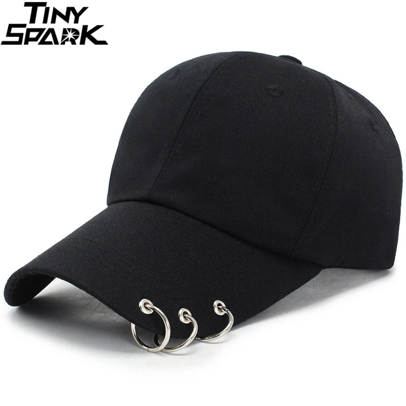 

Men Hip Hop Cap Three Rings Design Harajuku Baseball Caps Snapback Dad Caps Fashion Women Fitted Hat Plain Black White Pink